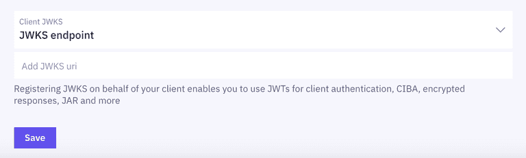 Client JWKS Endpoint